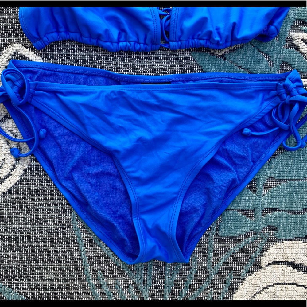 BUNDLE! Ocean Pacific && Joe Boxer Royal Blue Bikini set XL - Picture 13 of 16